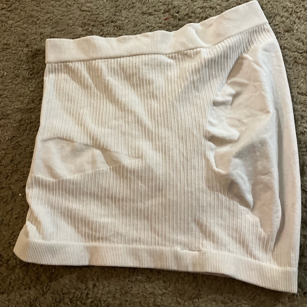 H&M White Ribbed Tank Top